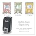 GOJO NXT SPACE SAVER Push-Style Lotion Soap Dispenser, Black, for 1000 mL GOJO NXT Lotion Soap Refills (Pack of 1) - 2135-06