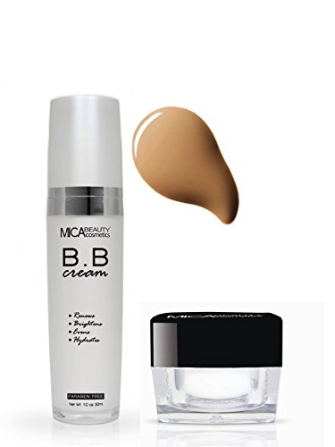 Mica Beauty 2 Items Bundle: Moisturizing Facial Cream + 5-in-1 Skin Perfecting Flawless BB Cream - Medium