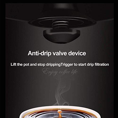 HaoLi Filterkaffeemaschine, automatische Abschaltung und Tropfschutz, 600 W, permanenter wiederverwendbarer Filter… – Bild 3