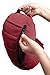 Zen Naturals Yoga meditation crescent pillow with firm stuffing to support weight (Burgandy)