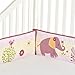 Bedtime Originals Lil' Friends 4 Piece Bumper, Lavender/Pink