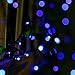 easyDecor Solar String Lights 200 LED Waterproof 72ft 8 Modes Solar Powered Christmas String Lights for Outdoor Home Patio Path Party Lawn Garden Wedding Holiday Decoration (Blue) (1)