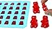 3 PACK! Gummy Bear Molds & Candy Mold Trays, Three Pack Candy Silicone Molds 50 Cavities with Bonus Dropper, 100% FDA Approved, BPA Free, Vitamins (Red, Yellow, Blue)