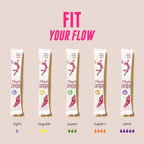 Playtex Sport Tampons Super Plus Absorbency, Fragrance-Free - 36ct | Super Plus Tampons for Women, Feminine Care, Playtex Tampon with 360 Leak Defense