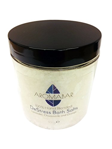 De-Stress Dead Sea Bath Salts Soak 300g with Lavender, Chamomile & Sweet Orange Essential Oils