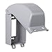 Taymac MX3200 Single Gang Vertical Metal Weatherproof Receptacle Cover, Gray Finish primary