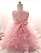 NNJXD Girl Dress Kids Ruffles Lace Party Wedding Dresses Size (90) 12-24 Months Pink