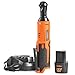 VonHaus Cordless Electric Ratchet Wrench Set with 12V Lithium-Ion Battery and Charger Kit 1/4