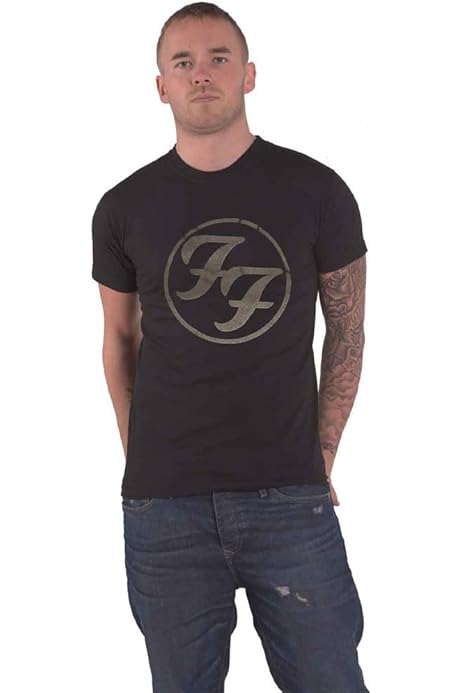 Foo Fighters 'FF Logo' (Black) T-Shirt (x-Large) : Amazon.ca: Clothing,  Shoes \u0026 Accessories