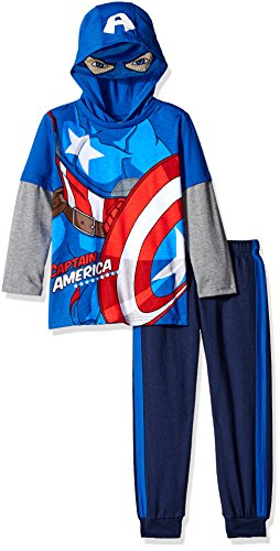 Marvel Boys' Captain America Or Spiderman Costume Hoodie and Pant Set
