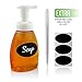 [10oz] Foaming Soap Dispenser Bottles - Chalk Labels & Pen Included - Perfect for Liquid Soap & Castile Foaming Hand Soap on Kitchen and Bathroom Sinks - Easy Press Pump for Adults & Kids [3 Pack]