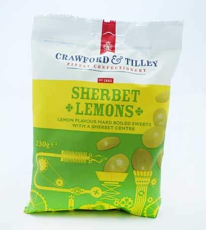 Crawford & Tilley Sherbet Lemons (230g) - UK British