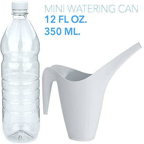 Crebri Mini Watering Can Indoor, Small Plant Watering Can, Succulent Bottle, Plastic Flower Tools for House, Tiny Bonsai Water Cans, Miniature (10 oz, Alice Blue)