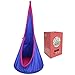 Gamenote Kids Pod Swing Hammock Hanging Chair with Pocket & Safety Handle - Cotton Child Hanging Nest Seat for Indoor and Outdoor (All Accessories Include)