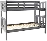 Donco Kids Twin/Twin Dark Grey Mission Bunk Bed