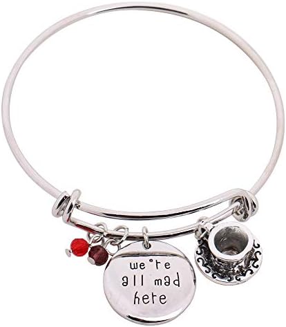 hanreshe Bangle Jughead Adjustable DIY Bracelet Message Charm Expandable Wire Bangle Bracelet