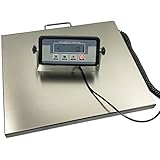 Angel USA 400lb Digital Shipping 16.75" x 13.75" Stainless Steel Platform Postal Shipping Scale