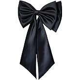 saqulopr Detachable Satin Bow with Short Tail for Bridal Dress Women