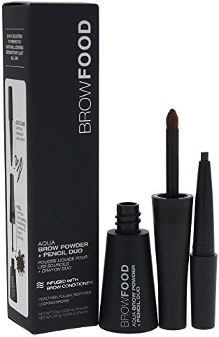 BrowFood Aqua Brow Powder + Pencil Duo, Taupe