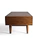 Posh Pollen Diego Mid-Century Modern Coffee Table, Walnut