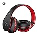 Wireless Headphones Aita BT809 on Ear Bluetooth Noise Cancelling Headphones, Foldable Headset Gaming Running Sport Earphones with Mic for iPhone, tv, Tablet, MP3 etc. Fit for Adults Teens Kids (Red)