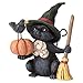 Enesco Jim Shore Heartwood Creek Mini Witch Cat w/Pumpkin