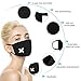 Accmor 6 Pack Black Anti-Dust Anime Cotton Mask, Cute Unisex Face Mouth Mask for Kids Teens Men Women (Sun Star Zipper Pattern)