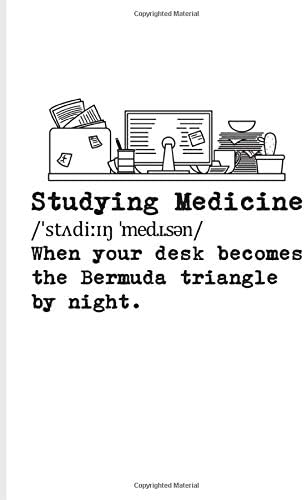 Studying Medicine When Your Desk Becomes The Bermuda Triangle By Night: Medical Student Undated Planner | Weekly & Monthly No Year Pocket Calendar | Medium 6x9 Softcover | For Study Medicine & Doctors Paperback – 31 Oct 2019