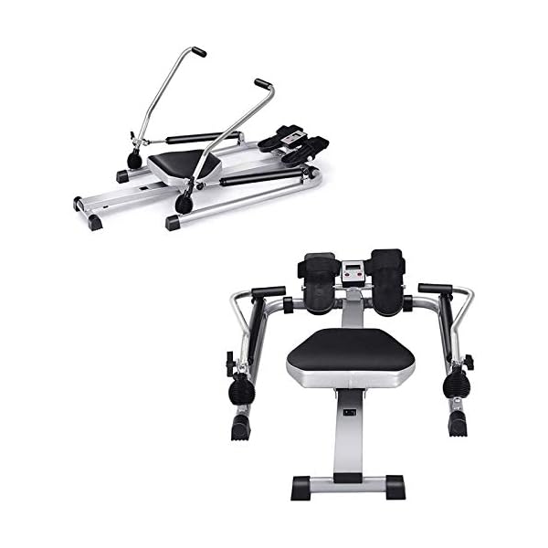 BZLLW Hydraulic Rowing Machine Home Use,Super Silent Indoor Portable Rower,Home Gym Foldable Rowing Machine,with LCD…