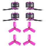4pcs HF1105 6000KV Brushless Motor and 4pcs 2030 3-Blade Props for Micro FPV Racing Drone Multirotors Quadcopter
