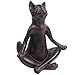 KiaoTime Vintage Rustic Decorative Resin Animal Cat Yoga Pose Figurine, Perfect for Meditation Room or Yoga Practice
