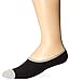 Timberland Men's 3 Pack Canvas Shoe Liner Sock,Black,Sock Size:11- 13/Shoe Size:9-12