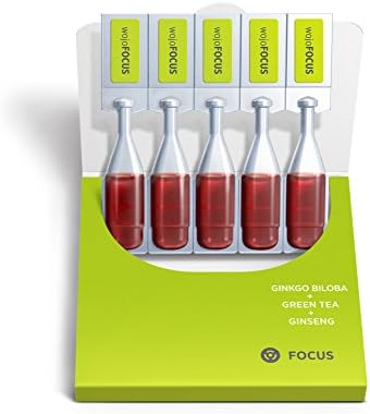 wojoFOCUS Single-Use Liquid Dietary Supplement, Pack (5-count)