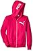PUMA Big Girls' Zipped Hoodie, Love Potion, Large (12/14)