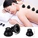 Cupping Therapy Sets, Cupping Vacuum Suction Cups 12Pcs Silicone Cups Massage for Anti Cellulite with Portable Bag for Body Massage,Muscle Relaxation,Pain Relief,Deep Tissue Myofascial Release-Black