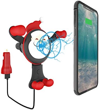 Wireless Supper Fast Car Charger Mount, Air Vent Phone Holder, 10W Compatible for iPhone Xs Max, Xs, XR, X, 8, 8 Plus, Samsung Galaxy S9, S9+, S8, S8+, S7,Note 8 and Qi Standard Devices