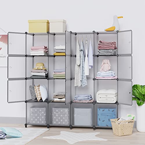 HOMIDEC Cube Storage Organizer, Heavy Duty Portable Closet Wardrobe