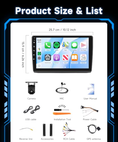 Rimoody Autoradio per Renault Trafic 2001-2010/Opel Vivaro 2006-2010/Nissan Primastar 2006-2014 Senza Fili Carplay Android Auto You-Tube Vi-Link Bluetooth FM/RDS DSP EQ, 10.1 Pollici Touchscreen Radio