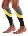 SKINS Essentials Compression MX Calf Tights, Black/Citron, Large