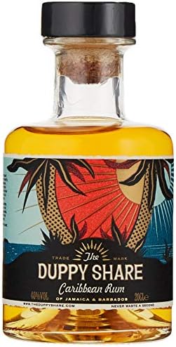 The Duppy Share Golden Caribbean Rum, 20cl, 40%