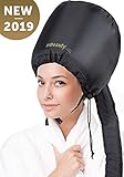 Bonnet Hood Hair Dryer Attachment - Soft Adjustable Hooded Bonnet for Hand Held Hair Dryer - Mask Cap for Drying Styling Curling Deep Conditioning-Soft Adjustable Large Hood Bonnet