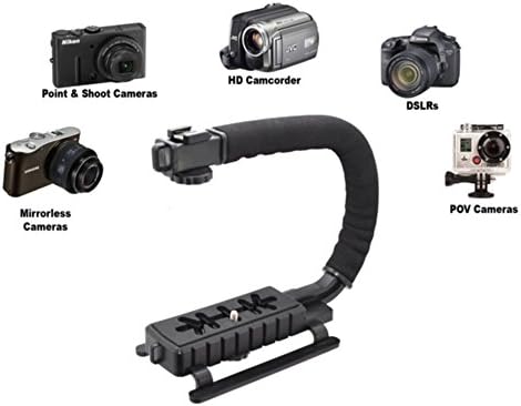 Pro Video Stabilizing Handle Scorpion grip For: Sony Cyber-shot DSC-TX9 Vertical Shoe Mount Stabilizer Handle