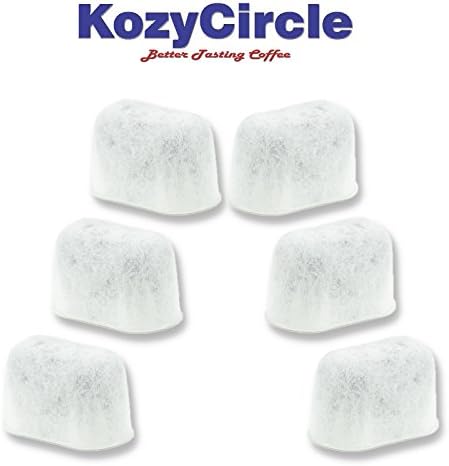 6-Pack Charcoal Water Filters Fit Keurig Coffee Machines - KozyCircle Replacement Charcoal Water Filters for Keurig 2.0 coffee machines & Keurig Single Cup Reservoir Brewing Systems