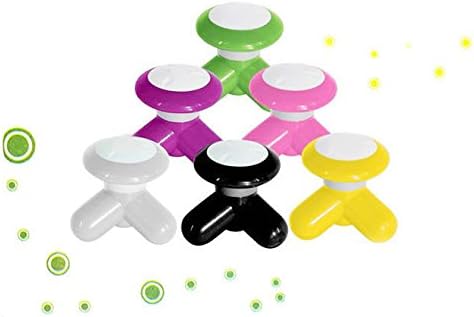 xingsheng Electric Portable Hand Held Mini Massager Tripod Shape with Vibrating Function for Neck/Body/ Leg/ Scalp/ Head/ Shoulders - Battery Operated Or USB Powered
