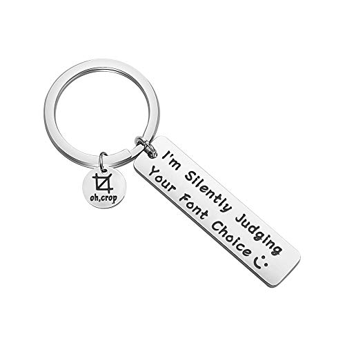 MAOFAED Graphic Designer Gift Artist Gift Coworker Gift Web Designer Gifts I'm Silently Judging Your Font Choice Gift for Graphic Artist (Judging Your Font)