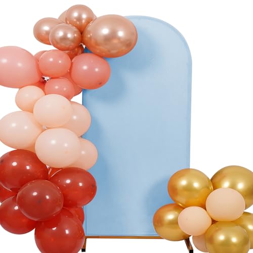 Peomeise Wedding Arch Cover,bluemist Arch Backdrop