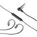 OKCSC Upgrade Earphone Cable 5N 4 Share Twist Weave Copper Plate Silver MMCX Jack Replacement Cord for SHURE SE215 SE315 UE900 (Cafe mic)
