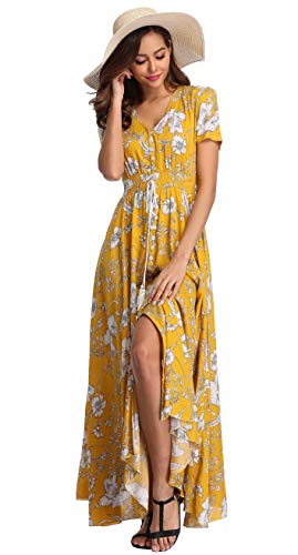VintageClothing Women Floral Maxi Dress