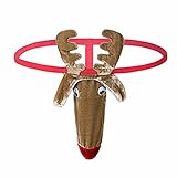 Wildest Candy Men’s Christmas Gag Gift Reindeer G-String Mankini Thong Underwear