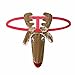 Wildest Candy Men’s Christmas Gag Gift Reindeer G-String Mankini Thong Underwear